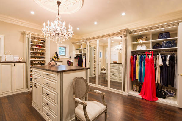 Beautiful custom closet in an estate home