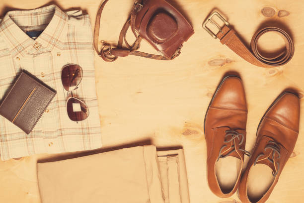 istock Outfit of modern creative men. 871738020