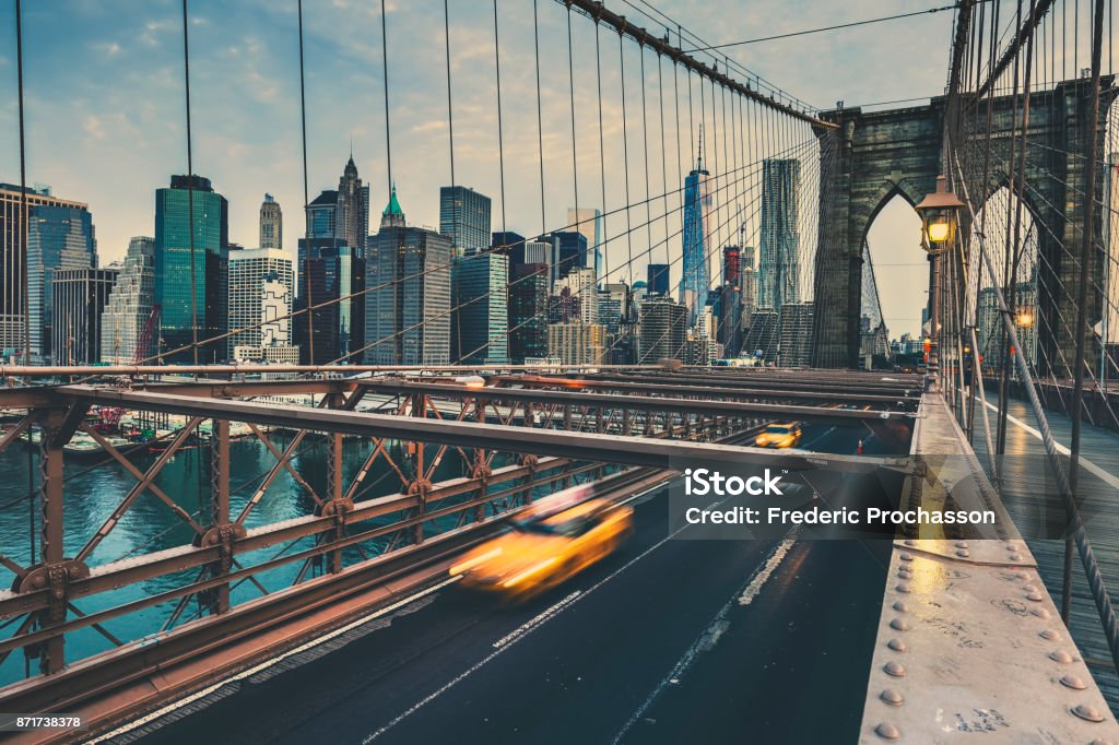 Brooklyn Bridge in NYC Brooklyn Bridge in NYC, USA. New York City Stock Photo