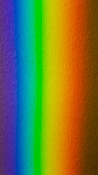 reflexion von einem regenbogen an der wand - heat dispersion stock-fotos und bilder