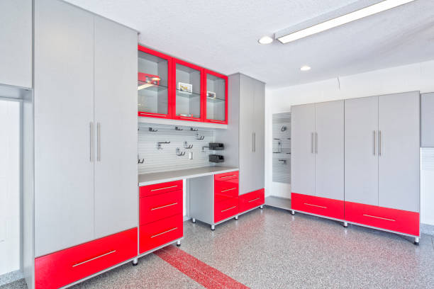 istock New storage cabinets and flooring in a garage 871741558