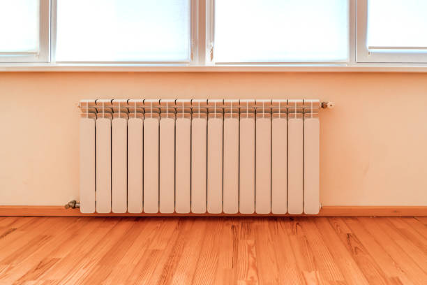 istock Home battery on the on the balcony wall. House heating 871748624
