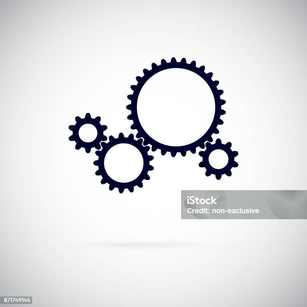 Vector Gears Stock Illustration - Download Image Now - Gear - Mechanism, Equipment, Icon Symbol