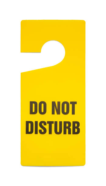 cartel de no molestar - do not disturb sign fotografías e imágenes de stock