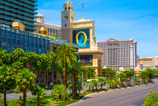 las vegas, united states of america - may 05, 2016: luxury hotel bellagio - las vegas metropolitan area hotel built structure tourist resort imagens e fotografias de stock