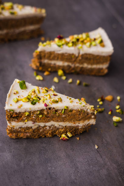 istock Raw vegan carrot cake with cashew cream 871763052