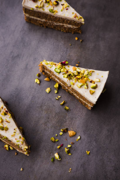 istock Raw vegan carrot cake with cashew cream 871763066