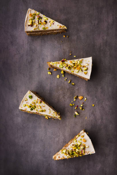 istock Raw vegan carrot cake with cashew cream 871763068