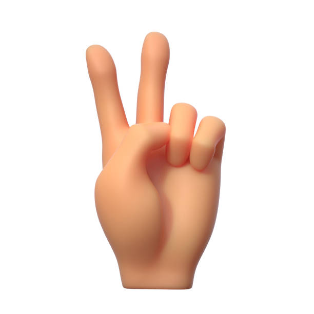 istock victory hand gesture 3d illustration isolated illustration 871764386