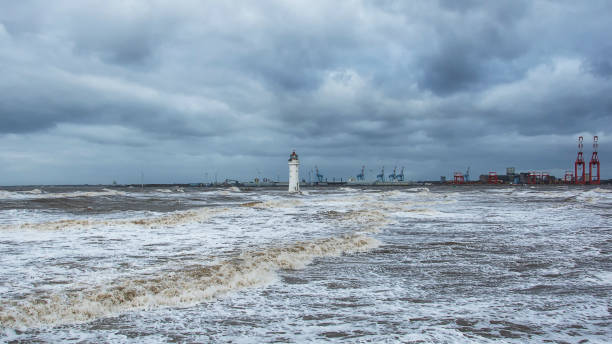 istock Stormy Weather - New Brighton Wirral Merseyside 871764588