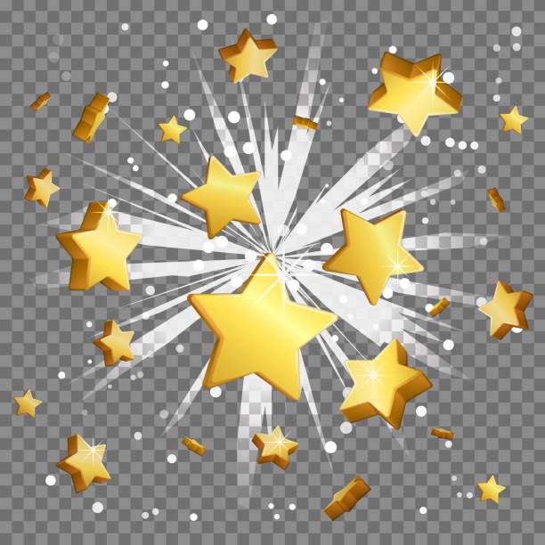 Golden dollar sign light beam lens flare explosion Golden dollar sign light beam lens flare explosion. Flying cash money, blindening explosion burst with sparkles. Achievement winner bonus illustration. exploding star stock illustrations