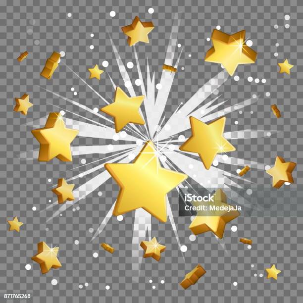 Golden Dollar Sign Light Beam Lens Flare Explosion Stock Illustration - Download Image Now - Celebrities, Star Shape, Exploding