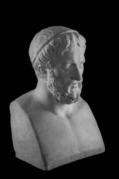 istock White plaster bust sculpture portrait of a man with a beard 871767560