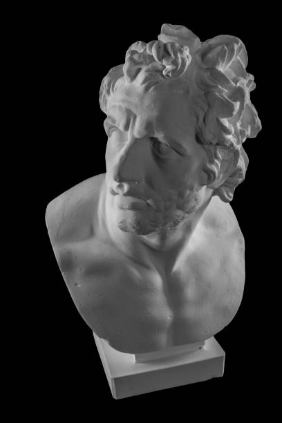 istock White plaster bust sculpture portrait of a man 871767884