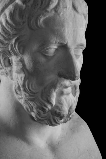 istock White plaster bust sculpture portrait of a man with a beard 871767952