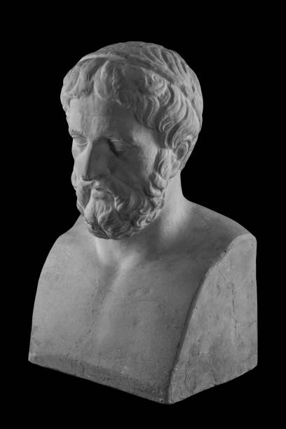 istock White plaster bust sculpture portrait of a man with a beard 871767982