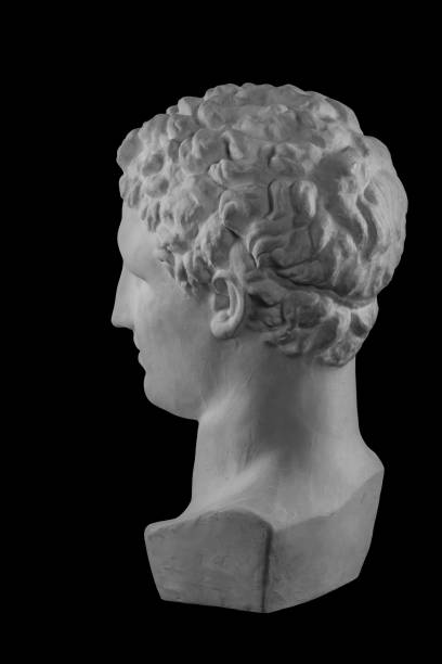 istock White plaster bust sculpture portrait of the men Hermes 871768088