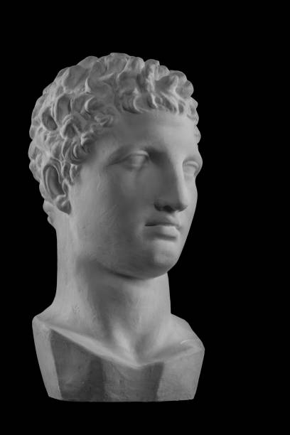 istock White plaster bust sculpture portrait of the men Hermes 871768132