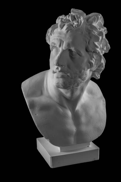 istock White plaster bust sculpture portrait of a man 871768152