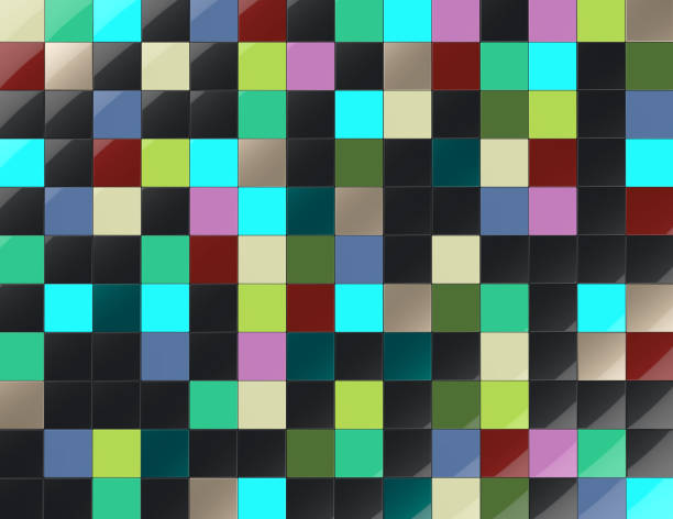 istock Colorful of square wall tiles background 871770822