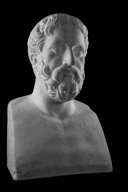 istock White plaster bust sculpture portrait of a man with a beard 871771272