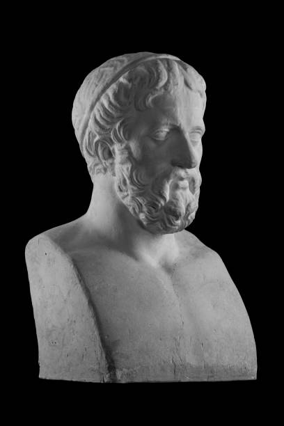 istock White plaster bust sculpture portrait of a man with a beard 871771488