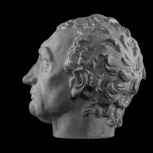 istock White plaster bust sculpture portrait of a man 871772016