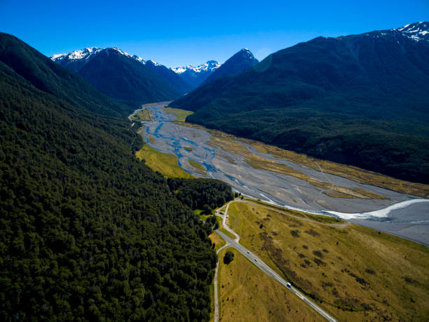 istock Aerial view of Arthur's Pass 871774406