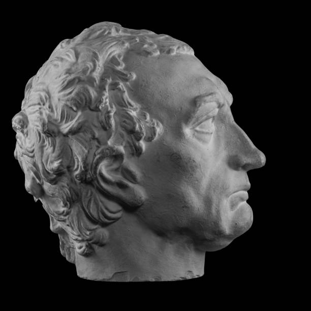 istock White plaster bust sculpture portrait of a man 871774580