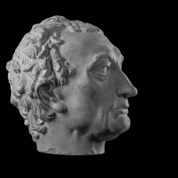 istock White plaster bust sculpture portrait of a man 871774780