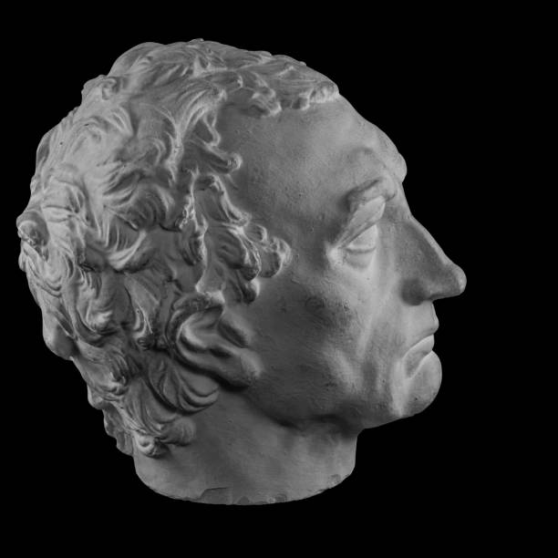 istock White plaster bust sculpture portrait of a man 871774806