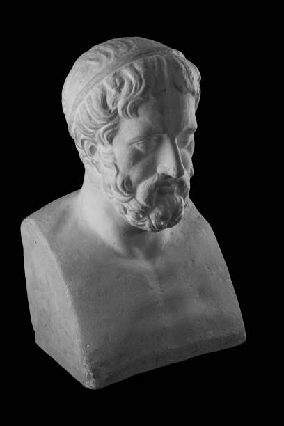 istock White plaster bust sculpture portrait of a man with a beard 871774980