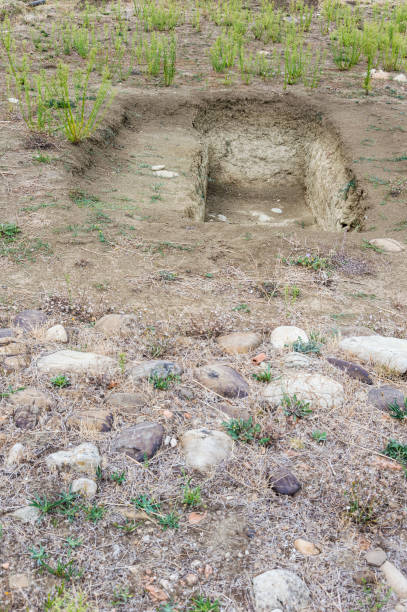 istock View of an empty grave ground. Open dumping. Religious place. Daylight. 871774996