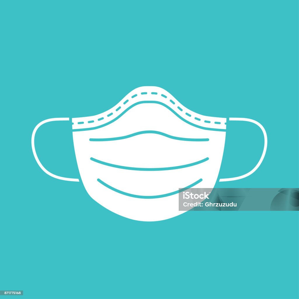 Medical mask vector icon. Medical mask vector icon isolated. Protective Face Mask stock vector