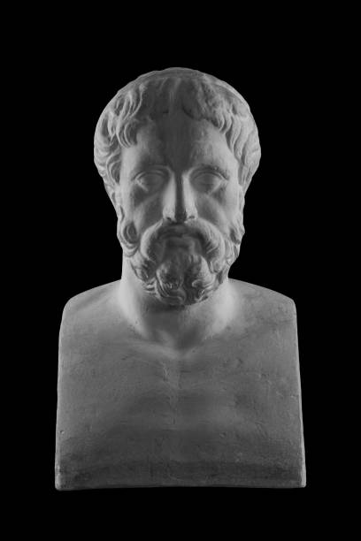 istock White plaster bust sculpture portrait of a man with a beard 871775306