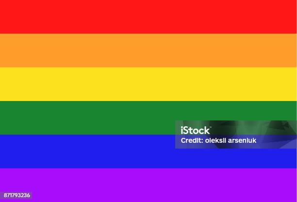Ilustración de Bandera Lgbt En y más Vectores Libres de Derechos de Bandera del arco iris - Bandera del arco iris, Arco iris, Orgullo