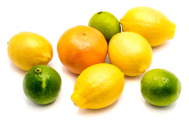 istock Citrus fruits isolated 871804938