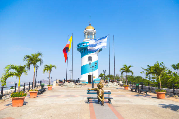 Santa Ana Lighthouse, Guayaquil stock photo