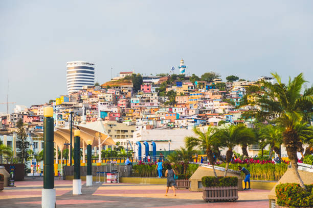 Las Peñas - Guayaquil stock photo