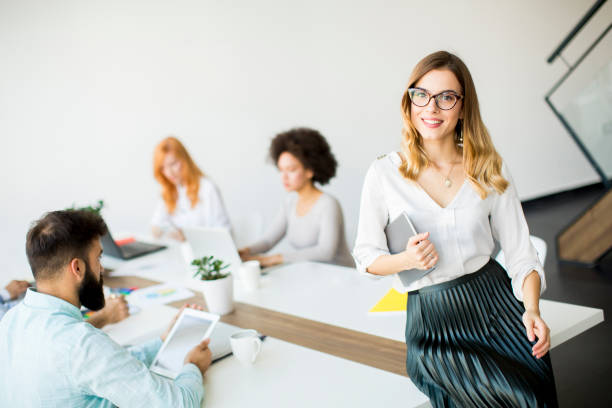 istock Business people working in office 871824020