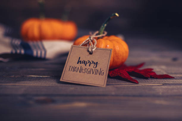 istock Simple still life for Thanksgiving with greeting 871824400