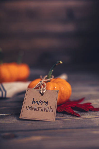 istock Simple still life for Thanksgiving with greeting 871824402
