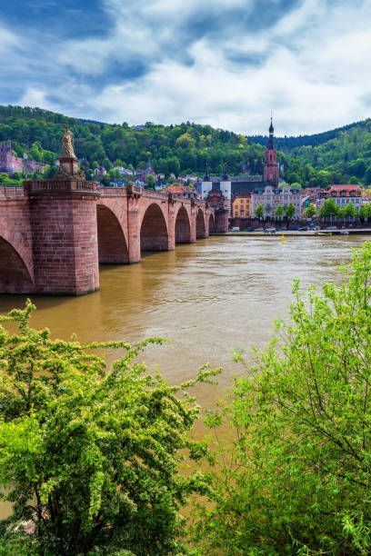 istock Old Neckar bridge and Heidelberg city, Germany 871825084