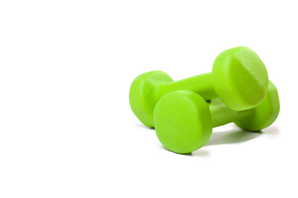 istock two green dumbbells - 1 kg 871827678