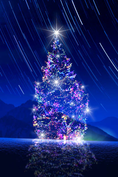 istock Christmas tree of the holy night 871830944