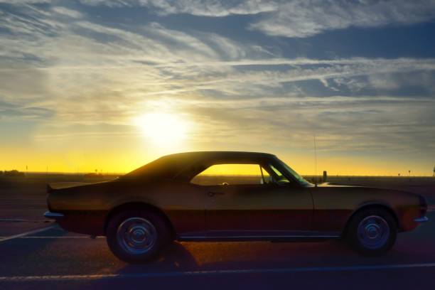 istock Vintage Camaro at Sunrise 871831076