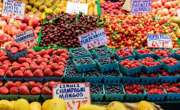 istock Berries and Cherries in Market 871833726