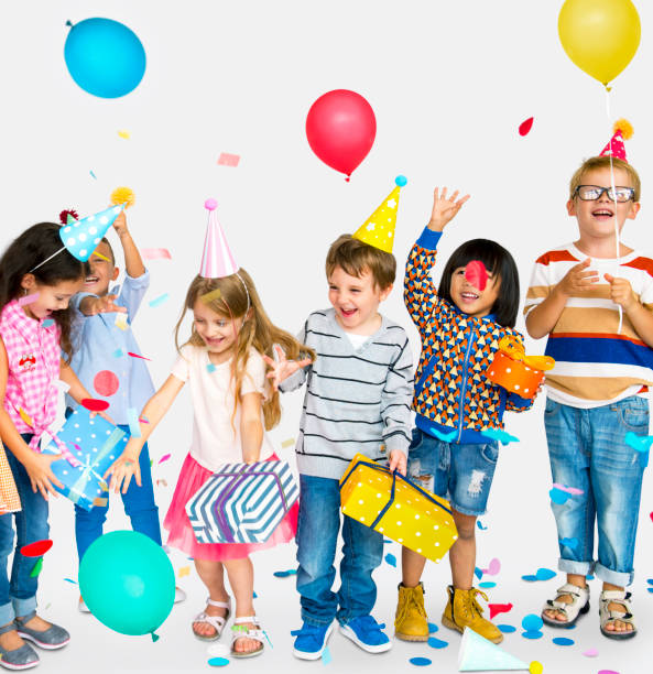 istock Children in group celebrating and having fun 871837062