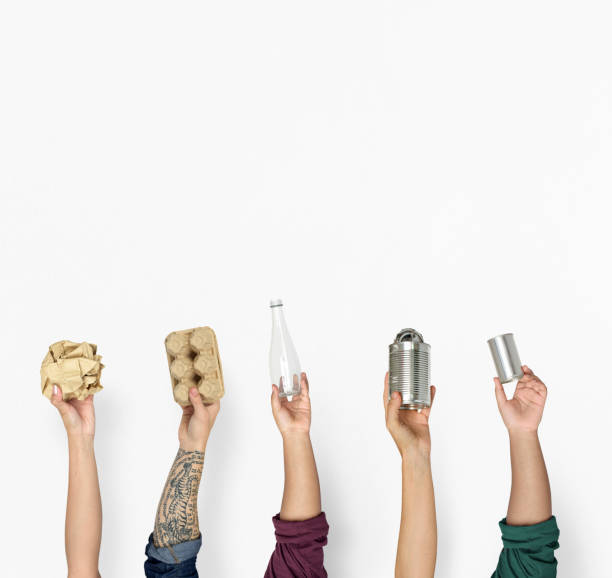 istock Ecology human hand holding stuff for recycle 871837378