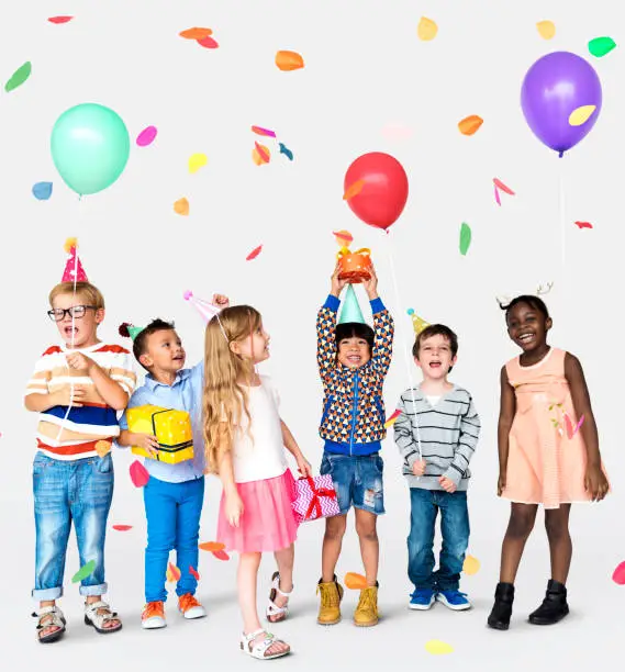 Photo of Children in group celebrating